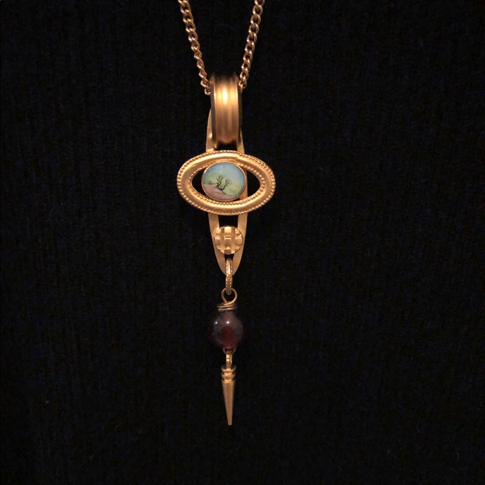 Handmade pendant and earrings